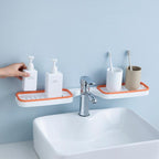 Rotating Drill-Free Bathroom Corner Shelf