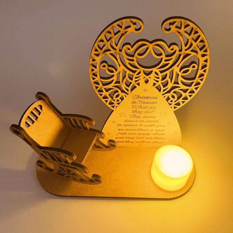 Christmas Memorial Candles Ornament In Memory of Loved Ones