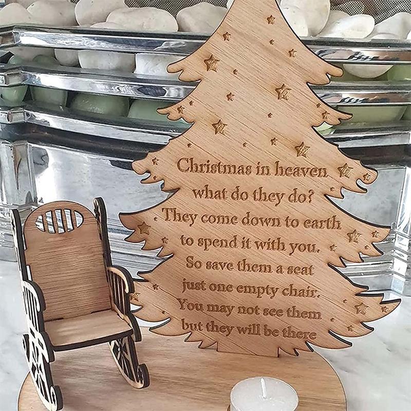 Christmas memorial candles ornament to remember loved ones
