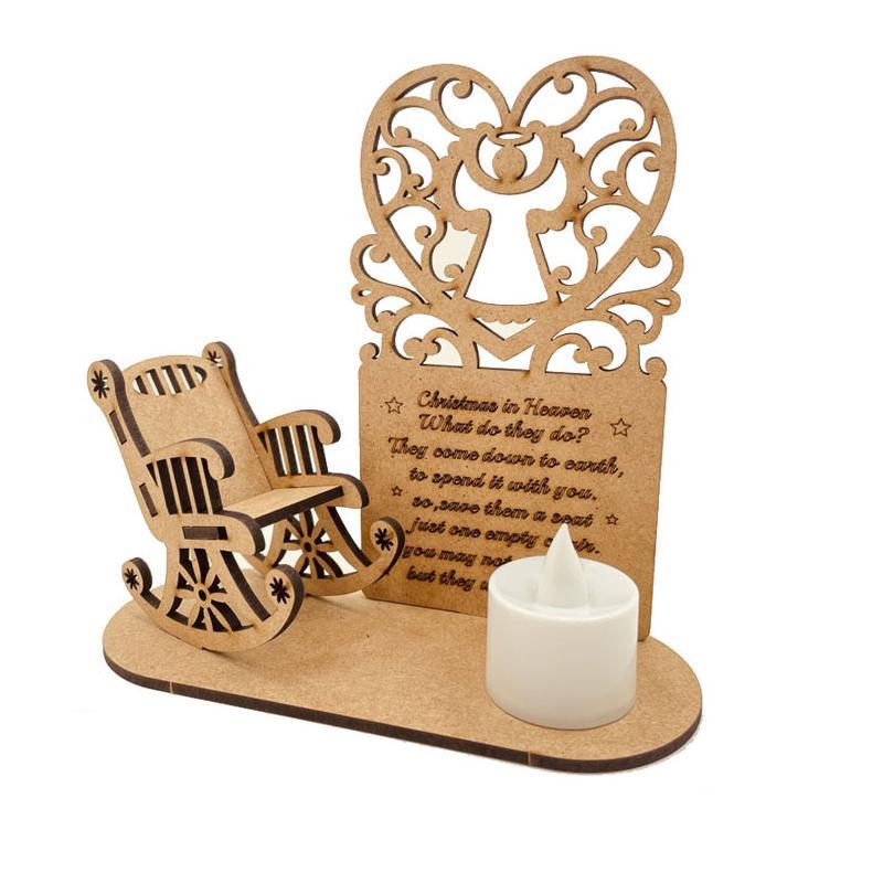 Christmas Memorial Candles Ornament In Memory of Loved Ones
