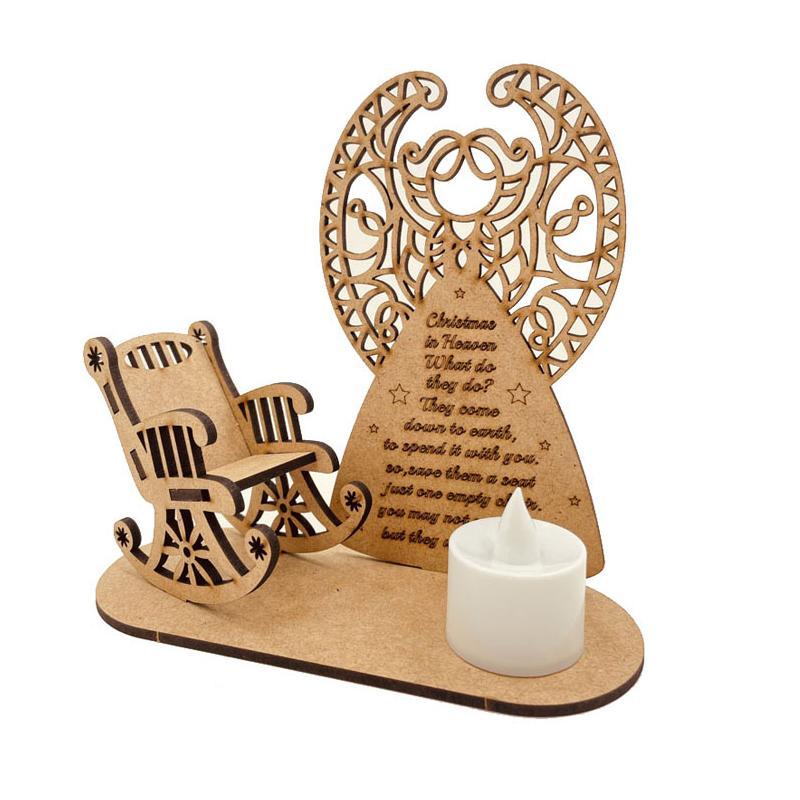 Christmas Memorial Candles Ornament In Memory of Loved Ones