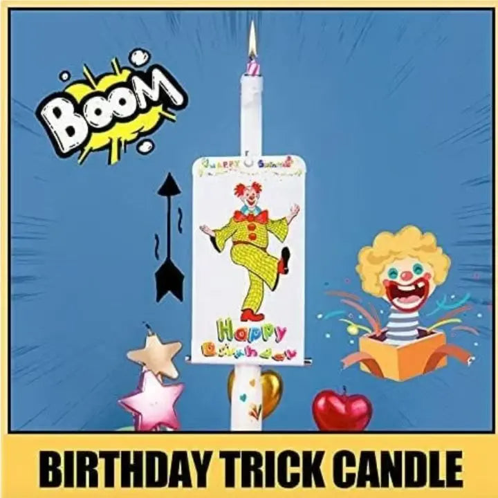 Surprise Pop-up Fan Candle Topper