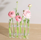 Flexible Flower Vases with Hinges Modern Glass Tube Vase