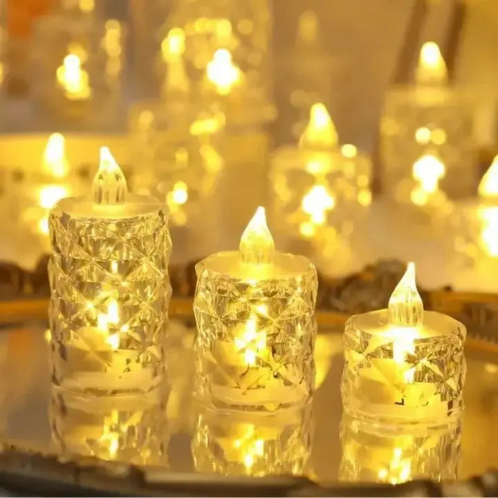 Crystal LED Candle – Flameless, Safe & Stylish