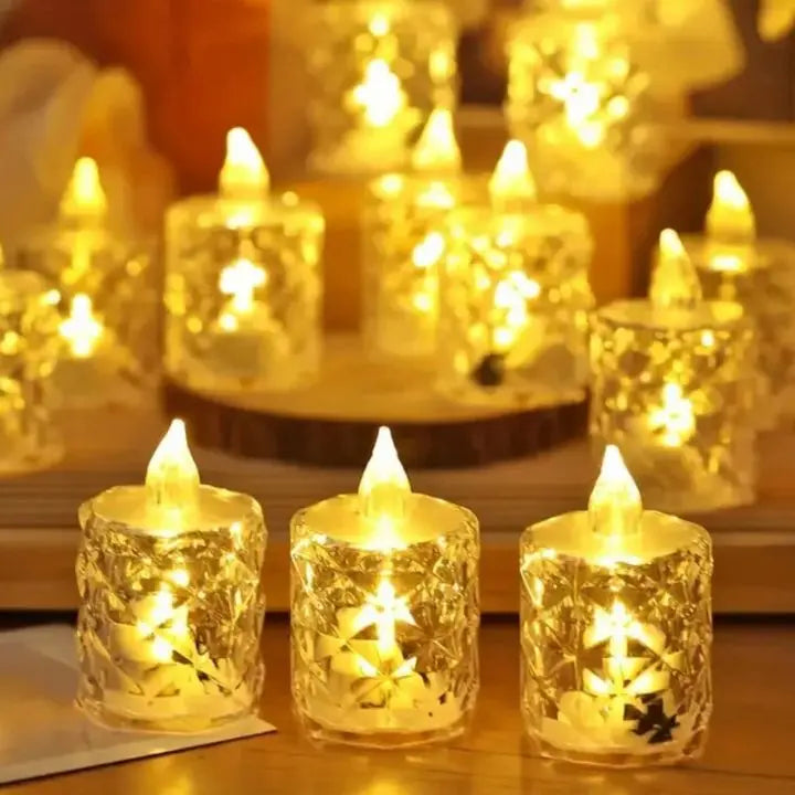 Crystal LED Candle – Flameless, Safe & Stylish