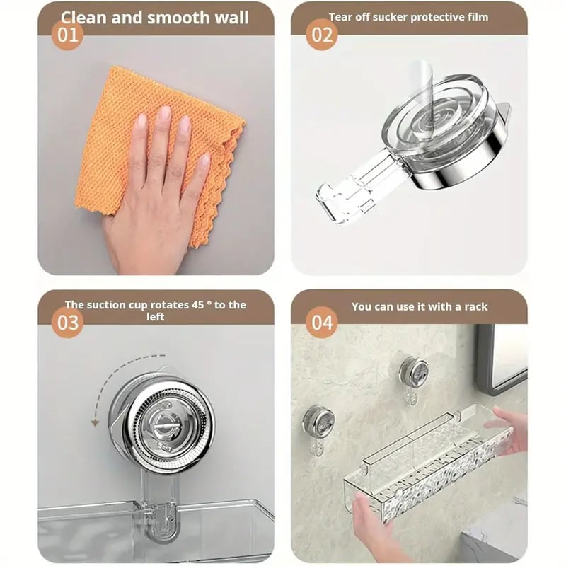 Corrugated suction cup storage holder
