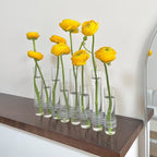Flexible Flower Vases with Hinges Modern Glass Tube Vase