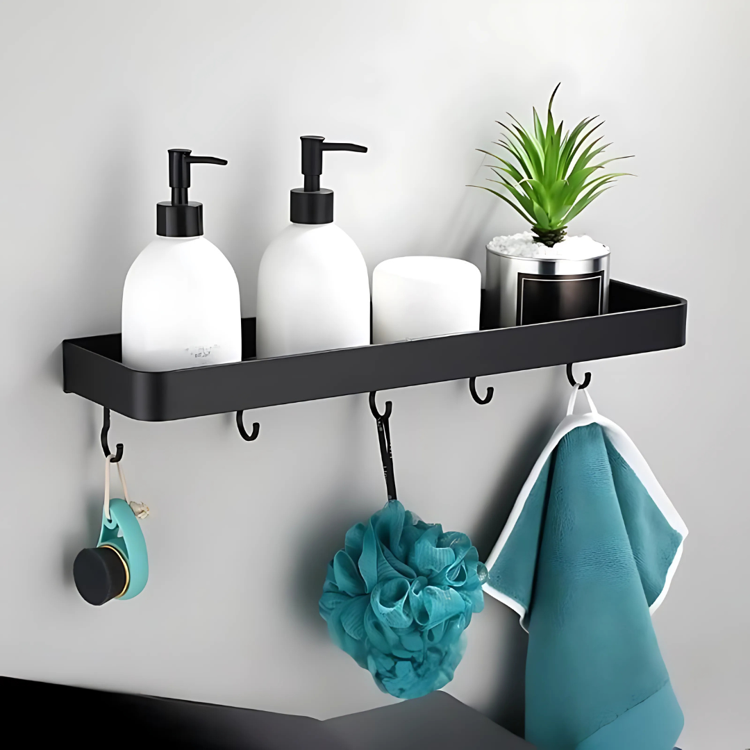 Metal Bathroom Wall Shelf Modern Storage