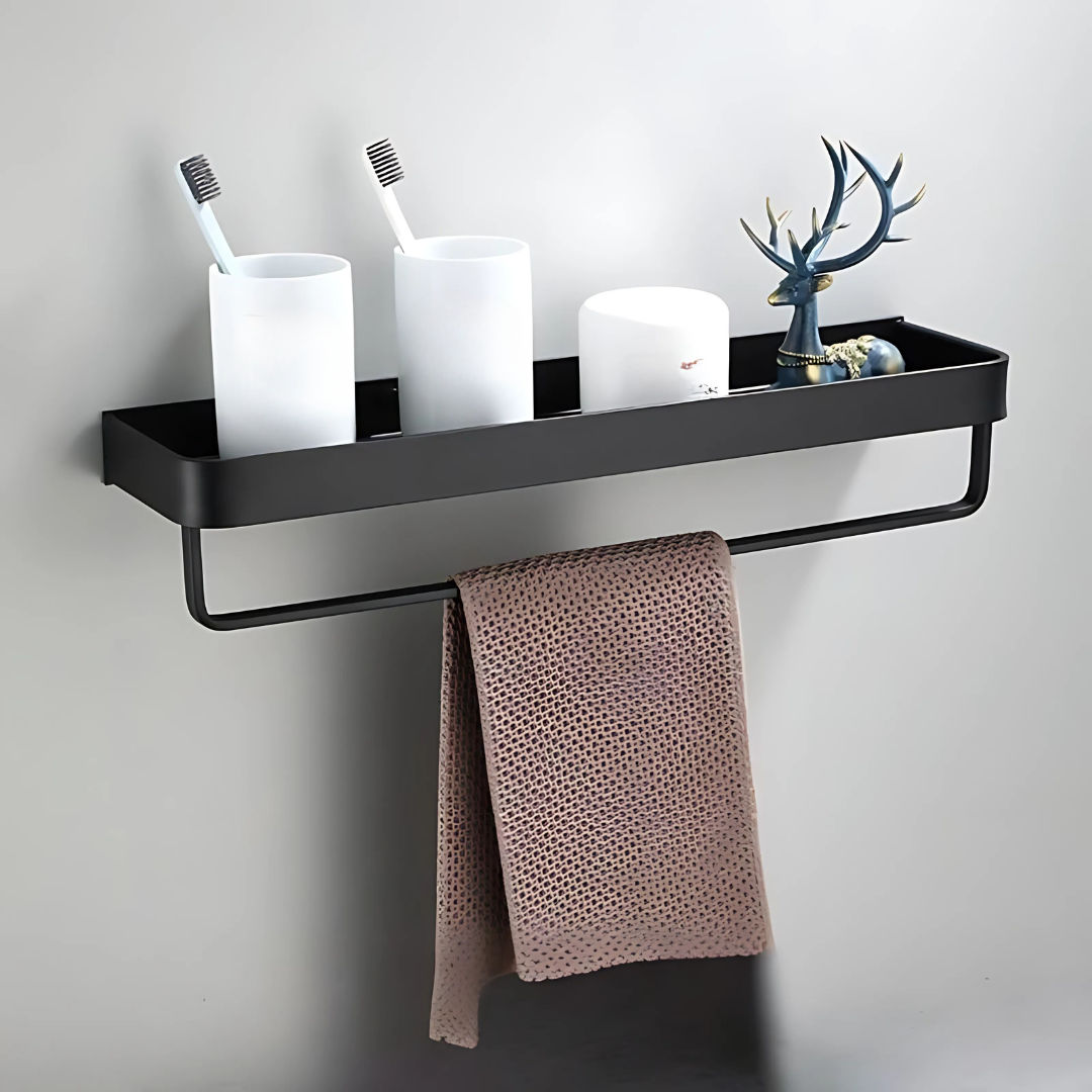 Metal Bathroom Wall Shelf Modern Storage