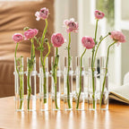 Flexible Flower Vases with Hinges Modern Glass Tube Vase