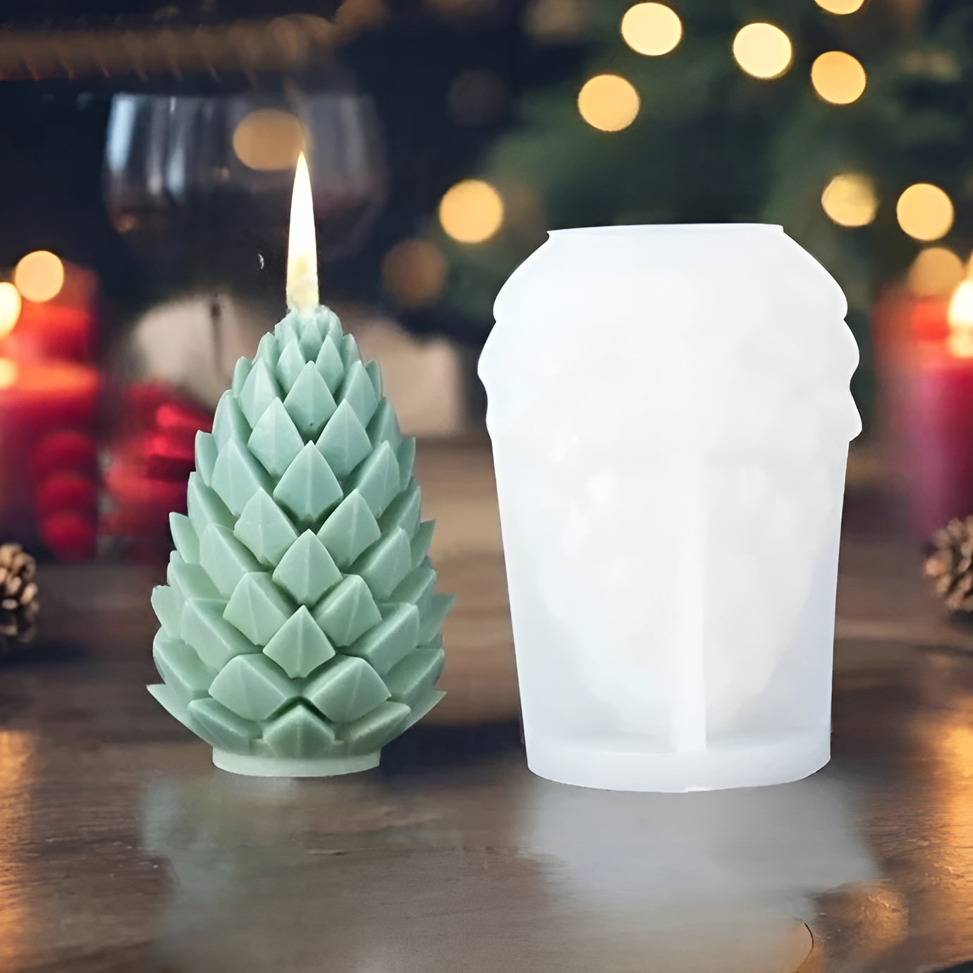 3D Silicone Candle Mold | Candle Casting Mold for Handmade Decorations