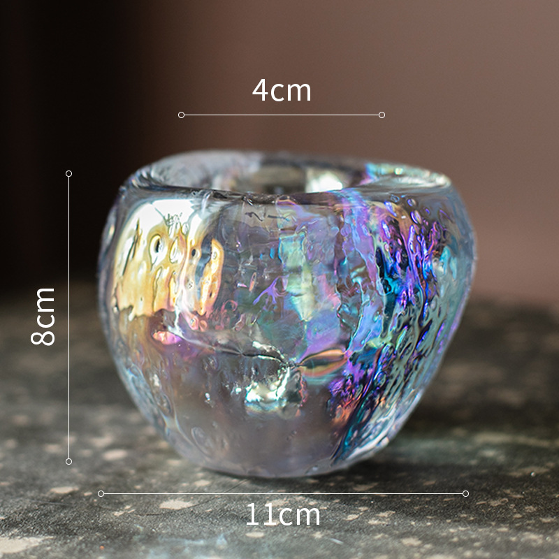 Glass Tealight Holder – Decorative Candle Holder made of Clear Glass for Cozy Lighting