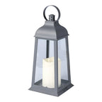 LED lantern set – 2 pieces with realistic candle flicker for indoor and outdoor