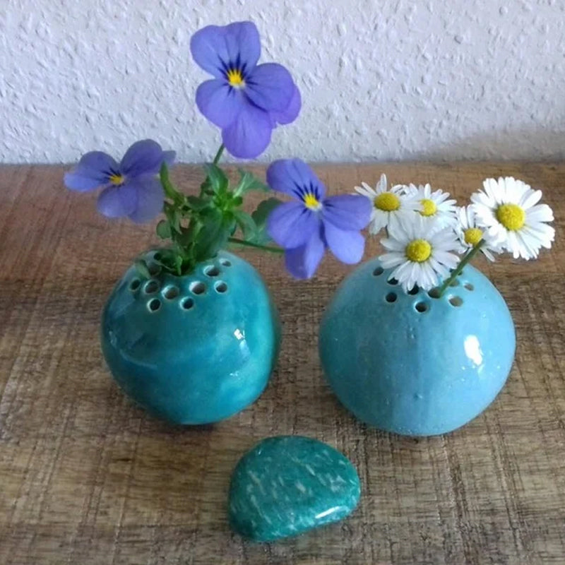 Handmade Vase Flower Stone Table Decoration