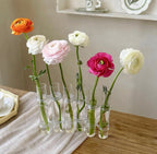 Flexible Flower Vases with Hinges Modern Glass Tube Vase