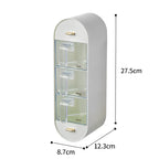 Space-saving spice jar for wall mounting