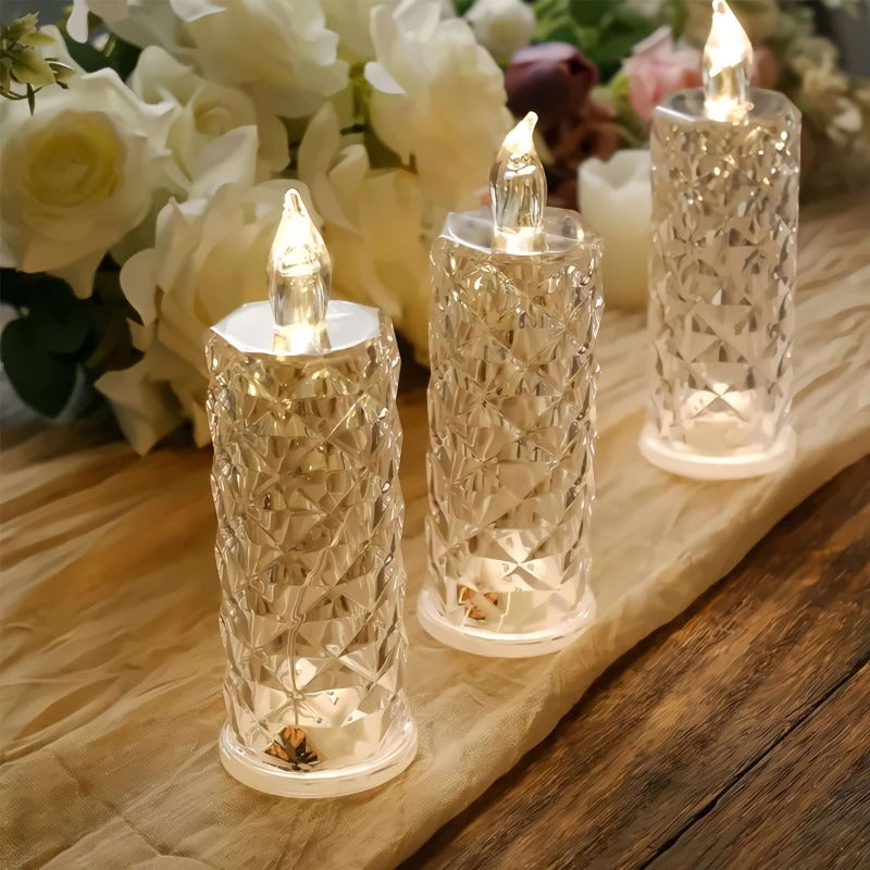 Crystal Rose Candle Holder - Romantic charm without being messy