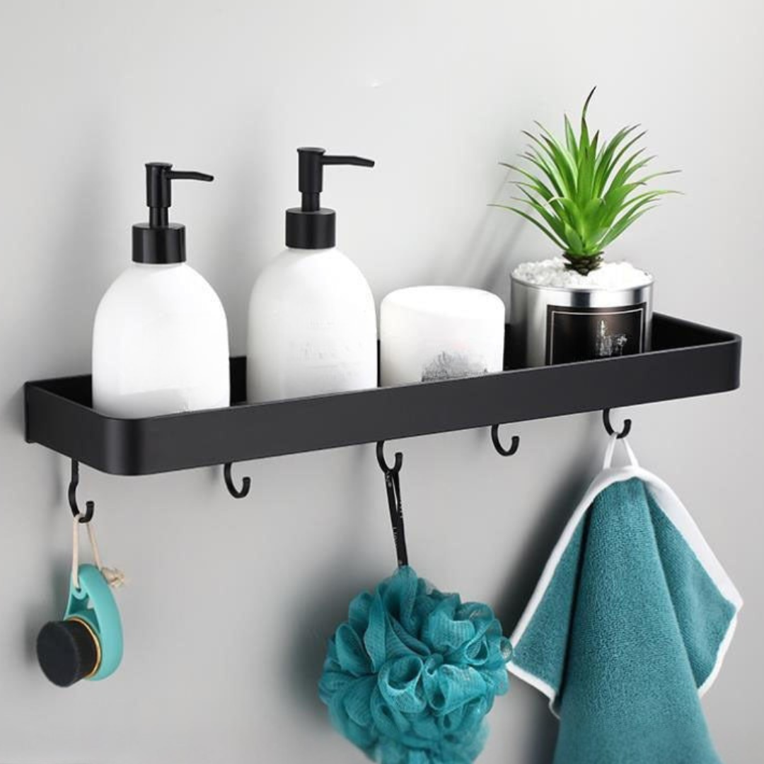 Metal Bathroom Wall Shelf Modern Storage