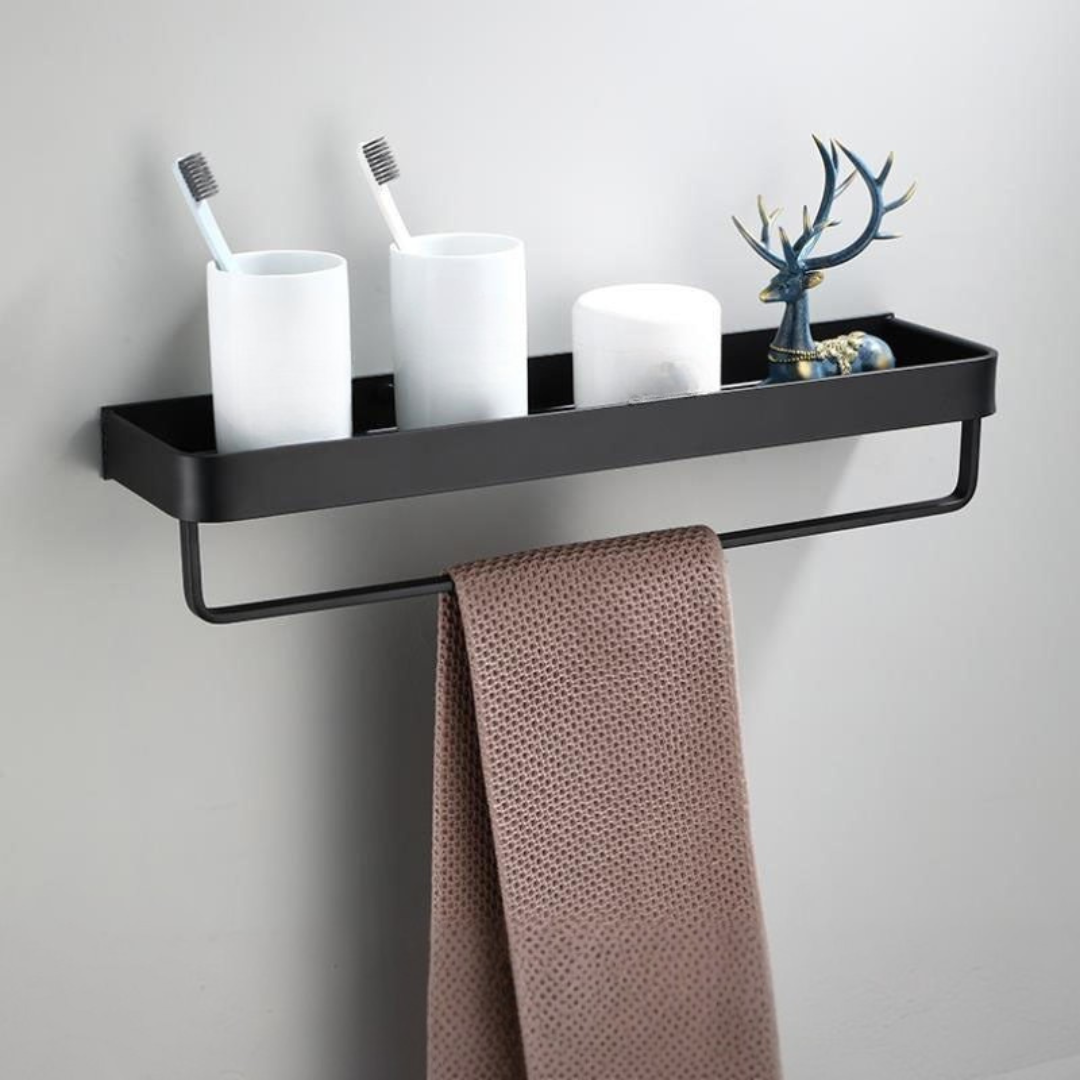 Metal Bathroom Wall Shelf Modern Storage