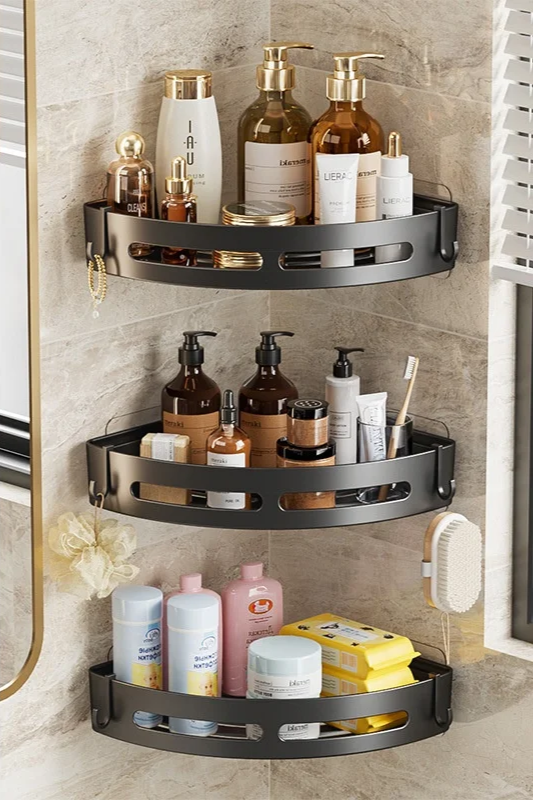 AQUAFIX Self-Adhesive Shower Organizer – Strongly adhesive, drill-free & waterproof