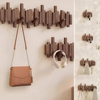 Stylish wooden wardrobe – FlexiMerocie magnetic hooks for more organization | Ideal for bedroom
