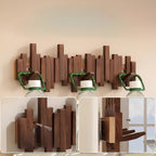 Stylish wooden wardrobe – FlexiMerocie magnetic hooks for more organization | Ideal for bedroom