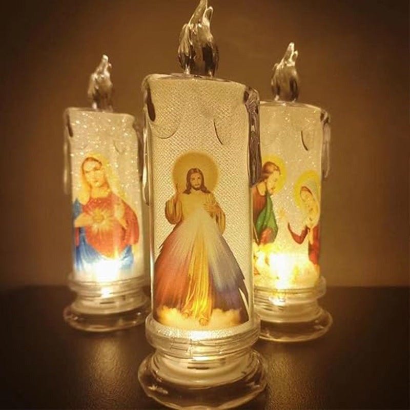 LED Prayer Candles without Flame