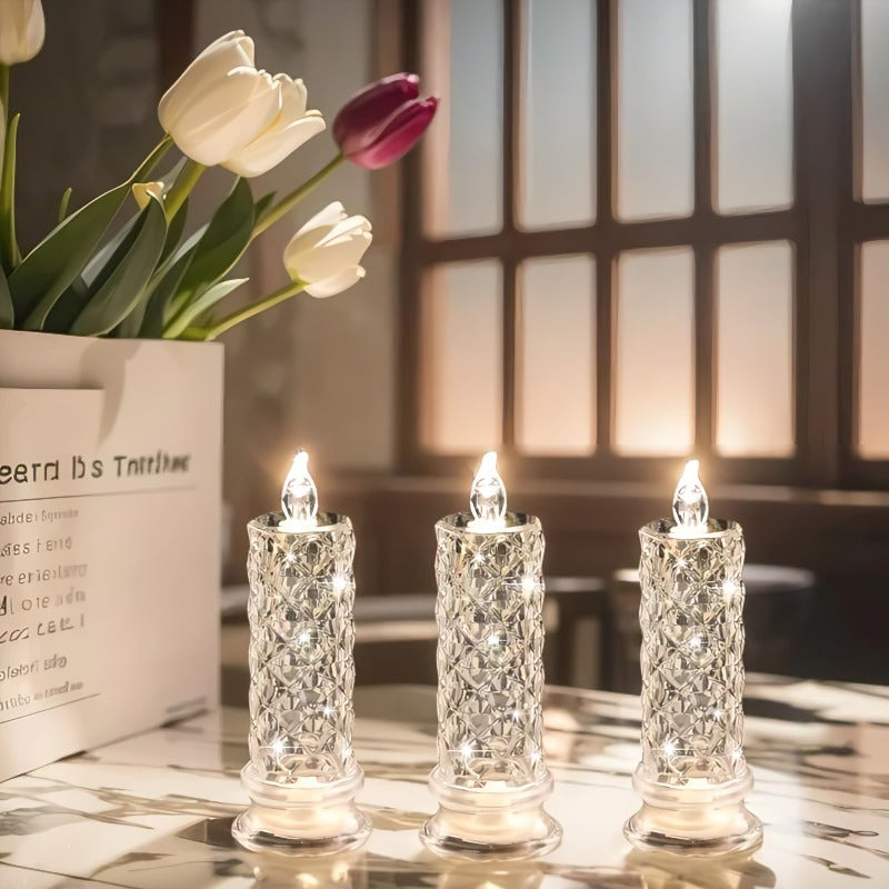 Crystal Rose Candle Holder - Romantic charm without being messy