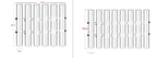 Flexible Flower Vases with Hinges Modern Glass Tube Vase