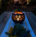 Flower Pattern Candle Lamp - FloraGlow