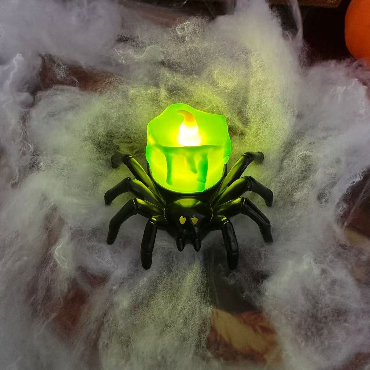 Halloween Decoration – Spiderback Ornament with Candle and Eyeball Designs