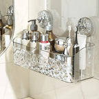 Practical wall shelf Drill-free storage in the bathroom