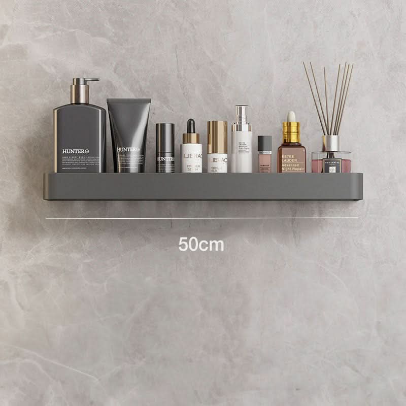Elegant Wall Shelf for Stylish Bathroom Organization without Drilling