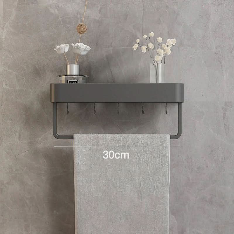 Elegant Wall Shelf for Stylish Bathroom Organization without Drilling