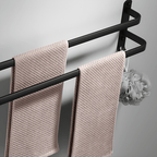 FlexRack Wall-Mounted Bathroom Storage Shelf with Towel Holder – Space-Saving Aluminium Rack