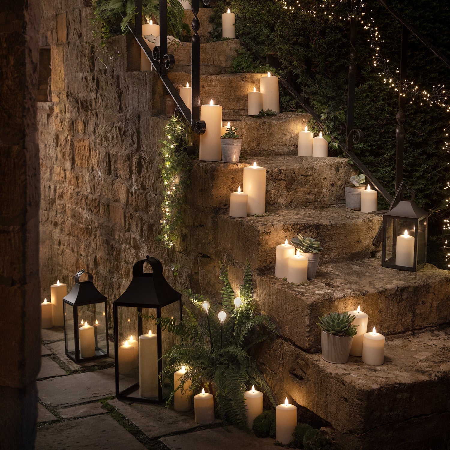 3 Piece Set TruGlow Solar Candles
