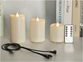 3 Piece Set TruGlow Solar Candles