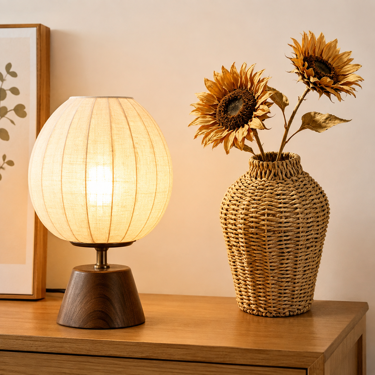 Handwoven Seagrass Decorative Vase Basket