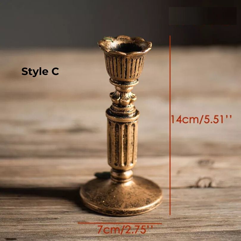 AuricGlow – Rustic Candle Holder with Elegant Luxury for a Timeless Look
