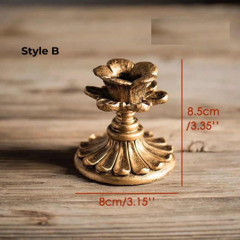 AuricGlow – Rustic Candle Holder with Elegant Luxury for a Timeless Look