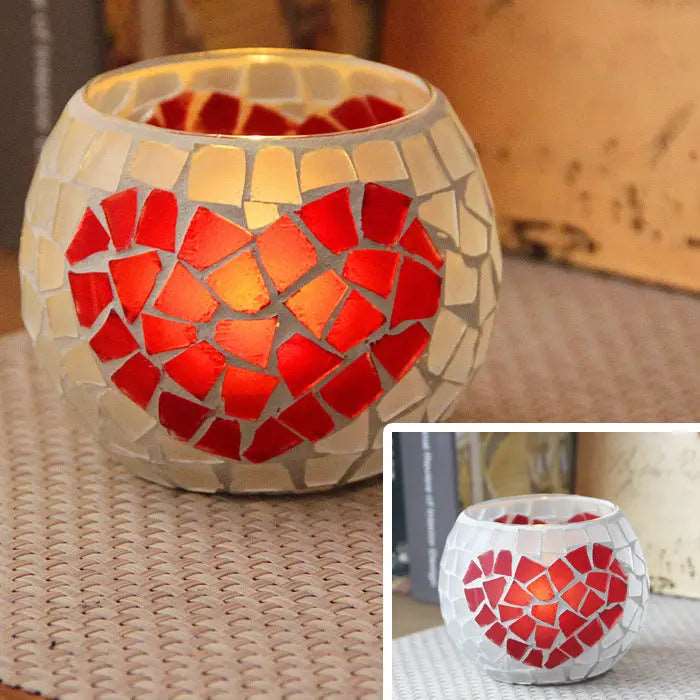 Modern glass candle holder for a cozy atmosphere
