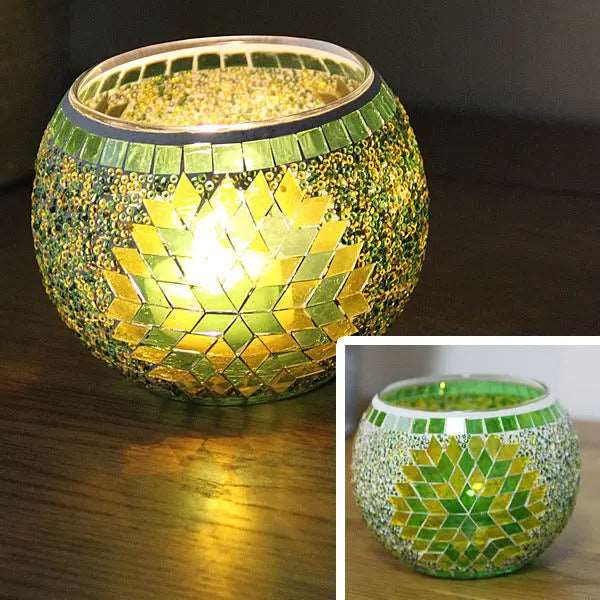 Modern glass candle holder for a cozy atmosphere