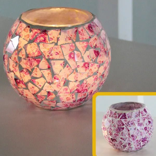 Modern glass candle holder for a cozy atmosphere