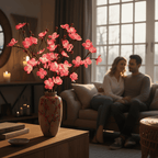 Flexible LED branch lamp with warm light tone