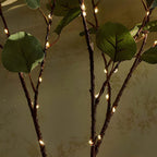 Flexible LED branch lamp with warm light tone