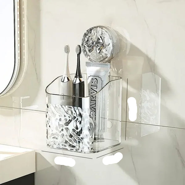 Adhesive Wall Shelf for Smooth Surfaces, Bathroom or Kitchen Storage