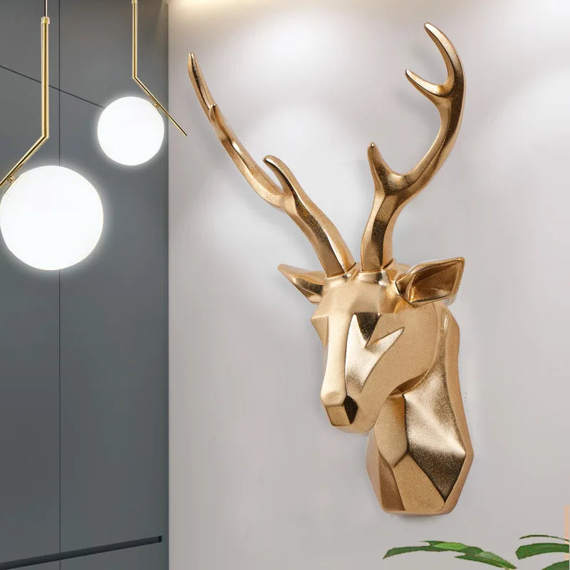 3D Deer Head Statue for a Majestic Atmosphere - RegalDeer