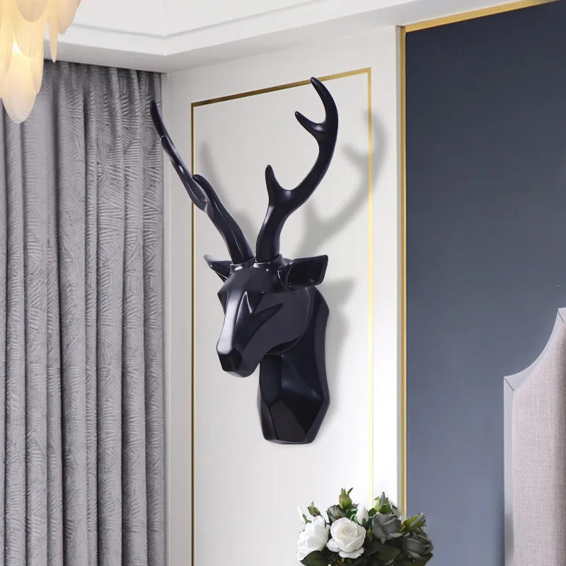 3D Deer Head Statue for a Majestic Atmosphere - RegalDeer