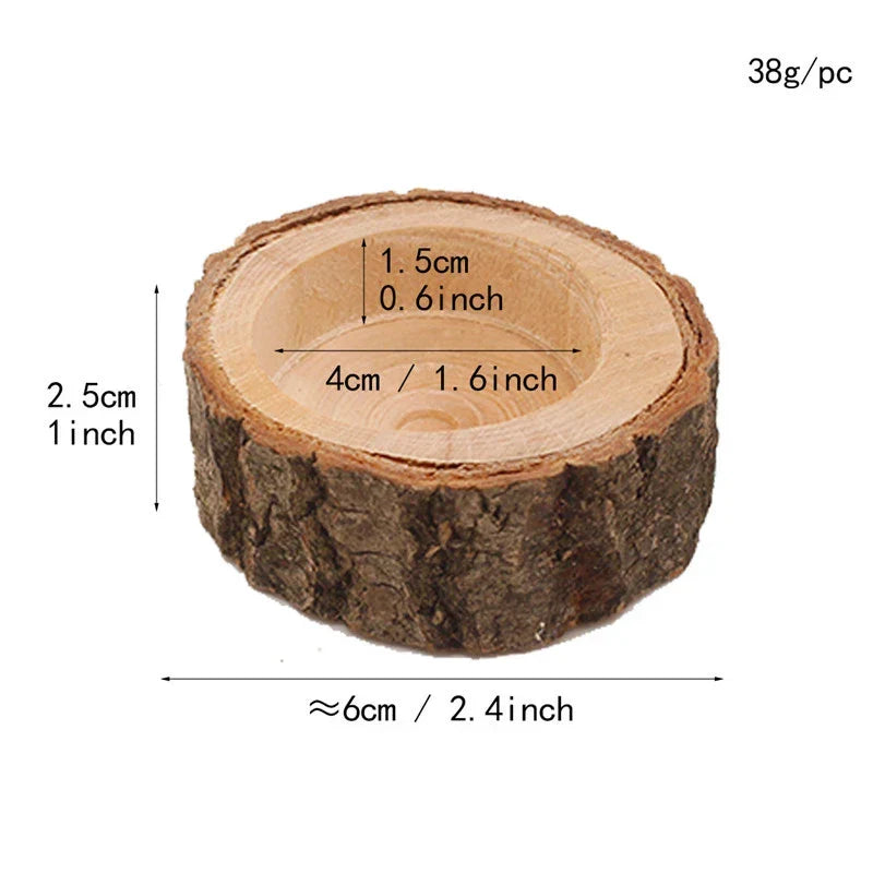 Wood Candle Holders