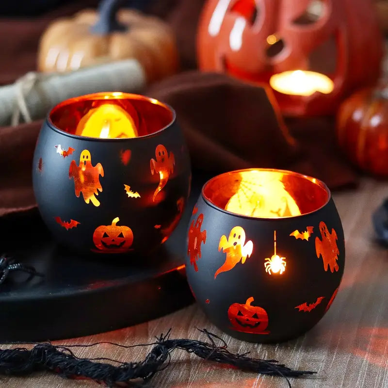 Halloween Candle Holder Set | Decorative Table Decoration